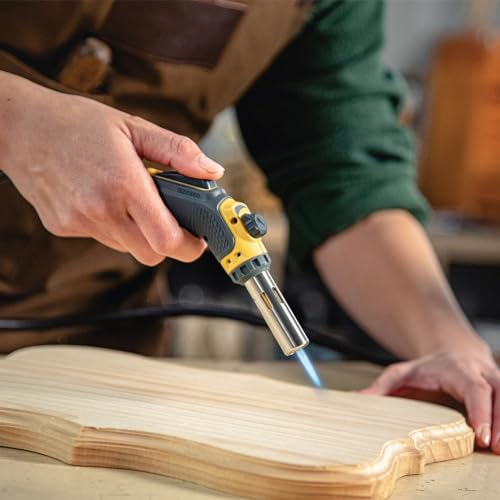 Bernzomatic FirePoint Creator Tool, Precision Flame Hand Torch for use with Bernzomatic MAP-Pro or Propane Fuel (Firepoint Tool + 3 Propane Cylinders)