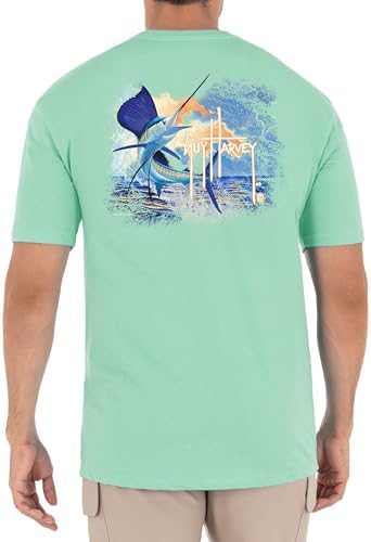 Guy Harvey Men’s Short Sleeve OG Cotton Graphic T-Shirt