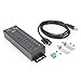 Coolgear Industrial 10 Port USB Hub with Advanced Port Management for Remote Control & Versatility, 5 Gbps Speed, ESD Protection Per Port, Secure Screw Lock, Surface & DIN Mounting