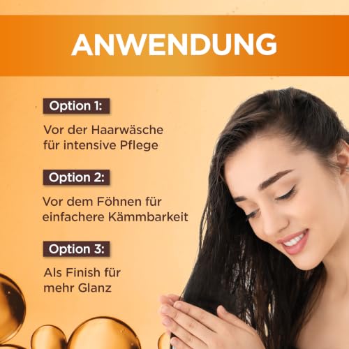 Foto von Garnier Haar-Öl für jedes Haar, Mit pflegendem Arganöl für mehr Glanz und Geschmeidigkeit, Wahre Schätze, 1 x 150 ml