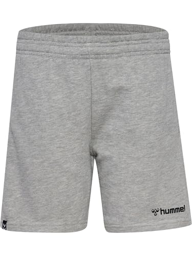 hummel Unisex Kinder Hmlmover Cotton Bermuda Kids Shorts, Grey Melange, 176...