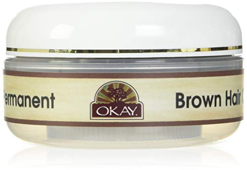 OKAY Henna Semi Permanent Hair Color Cream, Brown, 2 Ounce