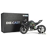 【Ninja H2R】Das 1:9 Die-Cast-Motorradmodell basiert auf dem Prototyp der leistungsstarken Supermaschine von KAWASAK Heavy Industries. Mit seinem einzigartigen Supercharger-Motor bietet es außergewöhnliche Leistung und gehört zu den schnellsten Motorrädern weltweit. Das 1:9 Die-Cast-Ninja-H2R-Modell besticht durch ein futuristisches und technisches Design. Dieses 1:9 Die-Cast-Ninja-H2R-Motorradmodell ist die beste Wahl für Geschenke und Sammlungen.