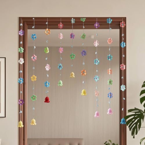 Guirnalda de ganchillo para ventana pared y decoración de dormitorio boho 3