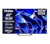 Haier QLED 4K UHD H65S81FUX 65'' Smart TV, Google TV, Dolby Audio, HDR 10, Telecomando Smart, Google Assistant, Bluetooth 5.1, Gaming 120Hz, USB 2.0, DBX TV, HDMI 2.1 x 4 [2025]