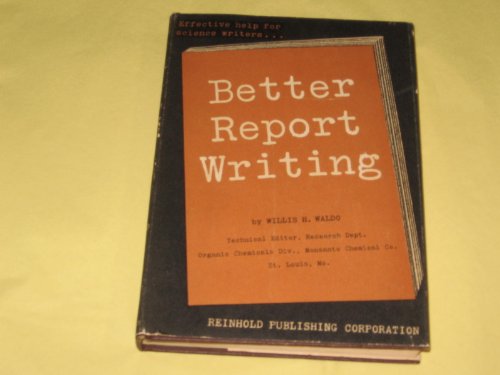 Better report writing B0007EIWW2 Book Cover