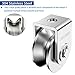 2 Pack 2 Inch Pulley Block V Grooved Wheel Pulley, 304 Stainless Steel Pulley Roller, Heavy Duty Caster Wheels Sliding Gate Rollers for Material Handling and Moving Lifting Loading 880lb/400 Kg