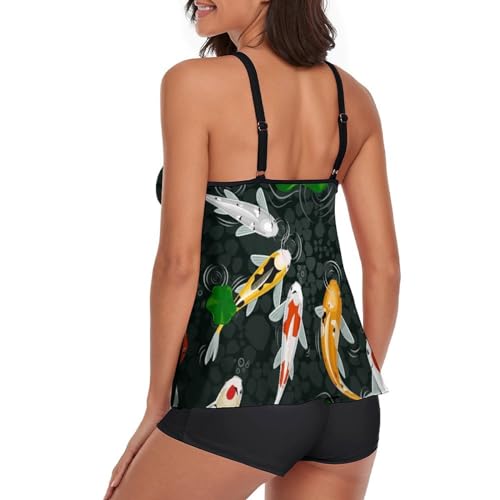 Maillot de bain couvrant tankini robe et short de garçon pour complexée - 3