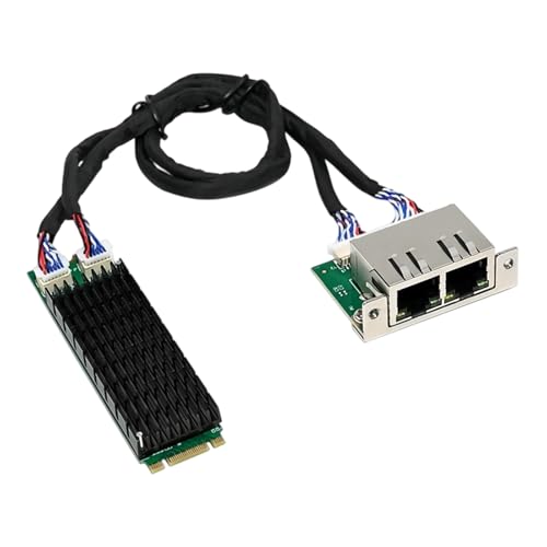 Tarjeta de Red Profesional con Dos Puertos Gigabit, Interfaces con Llaves B+M para Instalación, Controlador de Red Energéticamente Eficiente