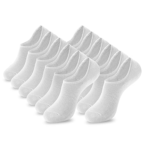 Image of 6 /12 Pairs No Show Cotton Low Cut Socks - Men & Women's Bulk Liner Socks