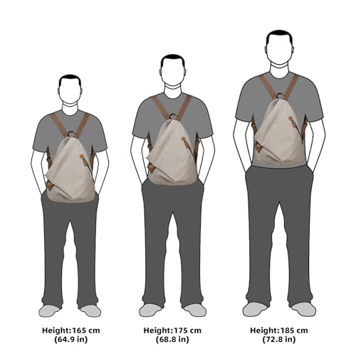 Image of KL928 Canvas Vintage Backpack - Large Casual Daypack Outdoor Travel Rucksack Hiking Backpacks for Men Women