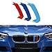 WLJYCCC Bande Garniture calandre Pare-Chocs Avant de Voiture, pour BMW Série 1 E81 E82 E87 E88 F20 F21 F40 2004-2020, Plastique ABS Tricolore