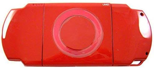 OSTENT Full Housing Shell Faceplate Case Part Replacement for Sony PSP 2000 Color Red