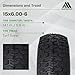 MARASTAR 21446-2PK 15x6.00-6 Tire and Wheel Assembly, Pneumatic Replacement Lawn Mower Front Tires Compatible with Craftsman Riding Lawn Mowers, 2 Pack, Easy Install Assembly