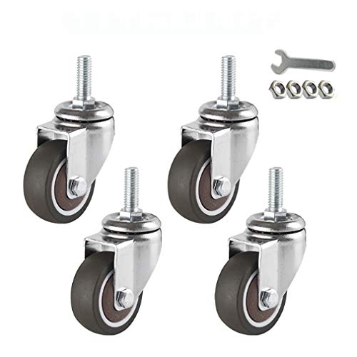 Roulette pivotante rotation 360 pour petit meuble et charge