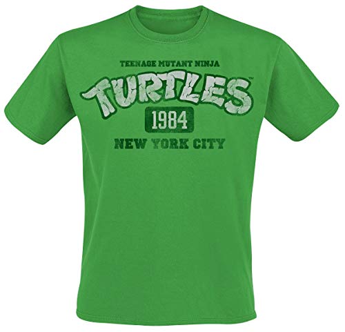 T-shirt Tortues Ninja NY 1984 vert S pour afficher sa passion vintage