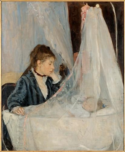 Lienzo de La cuna de Berthe Morisot 60x90cm ideal para crear un ambiente sofisticado en tu salón