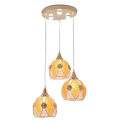 Lustre suspendu en époxy de haute qualité luminaire minimaliste jaune et orange