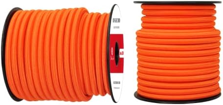 Abma Cord Elastic Shock Cord 100% Stretch Bungee Cord - Ø 4mm, 5mm, 6mm, 8mm, 10mm for Bungee Straps, Cargo Nets, Securing Items, Crafting Projects