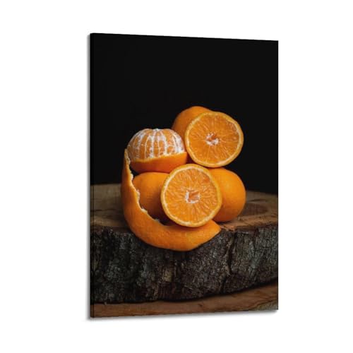 Tableau moderne mandarine pelée 50x75 cm ZHOUKEG