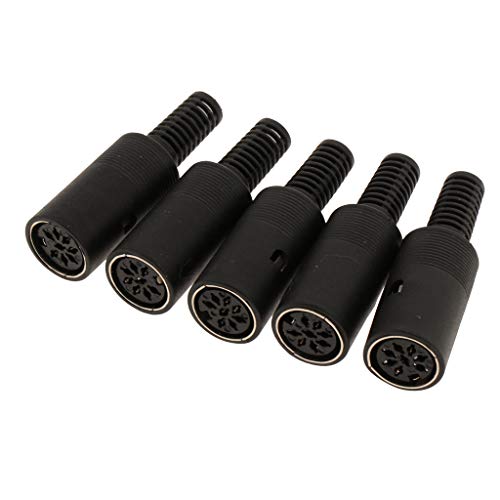 Conector Mini DIN Tipo 6 hembra Milageto para componentes de teclado y ratón 6