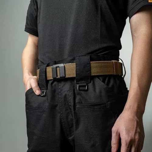 Nylon Ratchet Belt Men′s Sports Belt Adjustable Quick Release Buckle Woven Waist Belt with Automatic Slide Buckle4