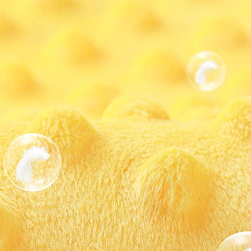 Image of BORITAR Baby Security Blanket Soft Baby Lovey Unisex Lovey Shower Gifts for Newborn Boys and Girls Snuggle Toy Bee Stuffed Animal Yellow 14 Inch