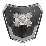 Illuminazione eccellente: per una guida più sicura, questo faro a LED per moto è dotato di lampadina a LED in grado di fornire una luce intensa. Potrai pedalare su qualsiasi strada.
