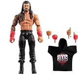 Mattel WWE Elite Series120 Roman Reigns Figura de acción y Accesorios, Figura de acción Coleccionable de 15,24cm con 25puntos de articulación y Manos Intercambiables, JCJ30