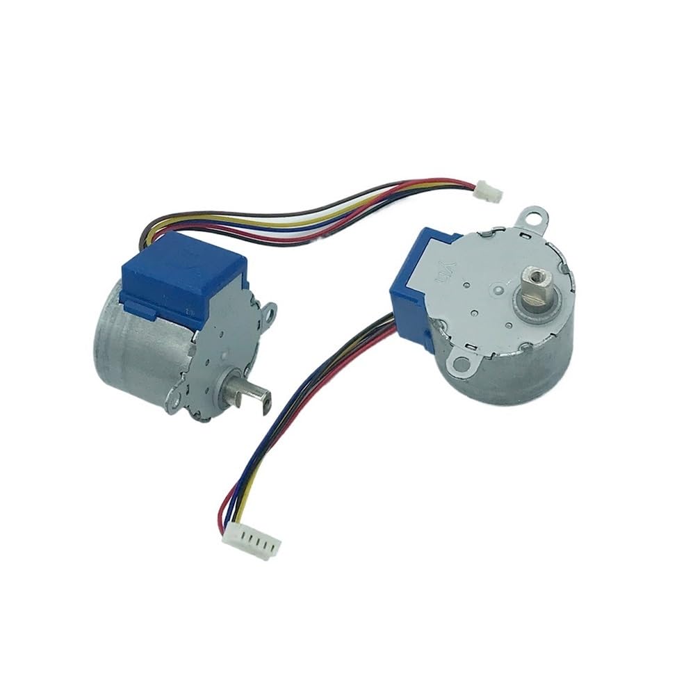 HSMQUBDBX DC 5V 4-Phase 5-Wire 24mm Stepper Electronic Starter Small 24BYJ Deceleration Step Electronic Starter Gearbox Large Torque with Wire