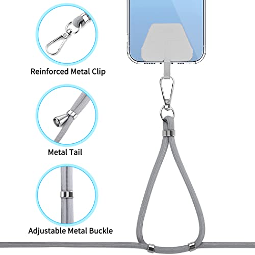 Cell Phone Lanyard 2 Pcs-1 Pcs 30"(Neck Strap×1)+8"(Wrist Strap×1) Black - Photo 43 sur 115