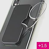  ICANDY Pocket reading Glasses - Praktische Lesebrille mit Halterung zum überall anbringen - 1,5 Dioptrien