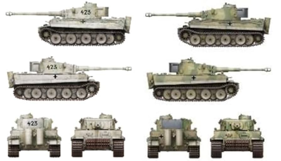 Amazon | ボーダーモデル 1/35 ドイツ タイガーI 初期生産型