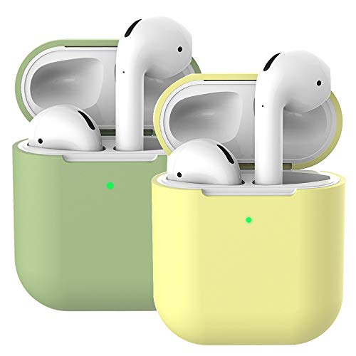 Molylove Compatibile con AirPods 2 Custodia in Silicone, 2X Case