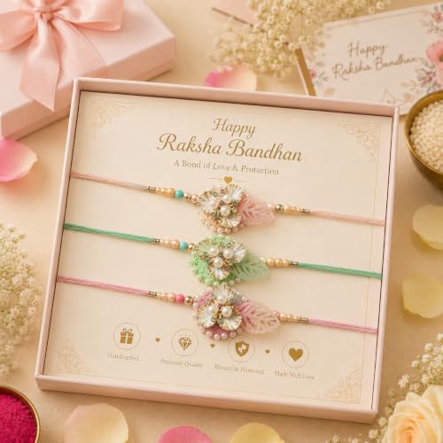 Image of rakhi gift | Rakhi for Brother | Premium Raksha Bandhan Gift Combo with Fridge Magnet, Roli Chawal & Card | Rakhi Gift Hamper Raksha Bandhan Gift |Gift Pack