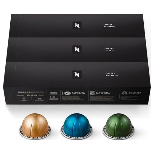 Nespresso Capsules VertuoLine, Medium and Dark Roast Coffee, Variety Pack, Stormio, Odacio, Melozio, 30 Count, Brews 7.77 Fl Oz (Pack of 3 )