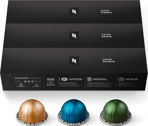 Nespresso Capsules Vertuo, Variety Pack, Medium and Dark Roast Coffee, 30 Count Coffee Pods, Brews 7.8 oz.