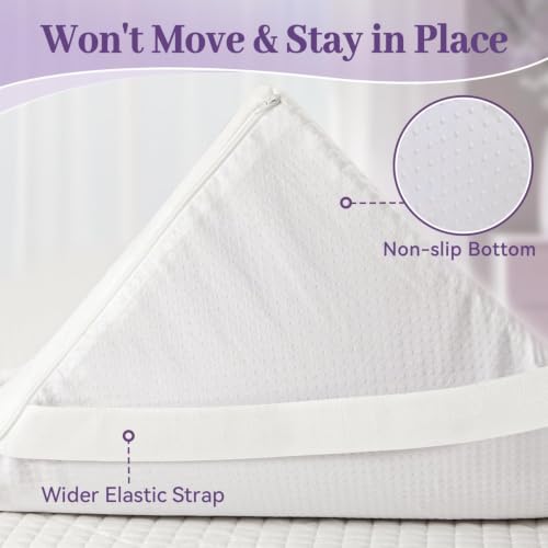 Image of SINWEEK 2 Inch Gel Memory Foam Mattress Topper Full Size, Pad for Back Pain with Removable Soft Cover, CertiPUR-US Certified,Grey