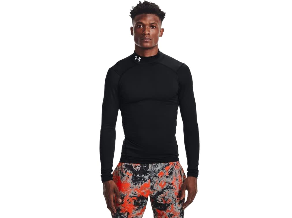 Under Armour ColdGear Armour Mens Compression Mock 4XLT Black-White