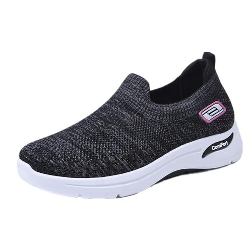 Morbuy Zapatillastillas Mujer Casual Cómodo, Verano Zapatillas de Malla Zapatos de Correr Ligero Transpirable Talla Grande Duraderos Deporte Zapatos para Correr, Jugar a Tenis,Andar  S1