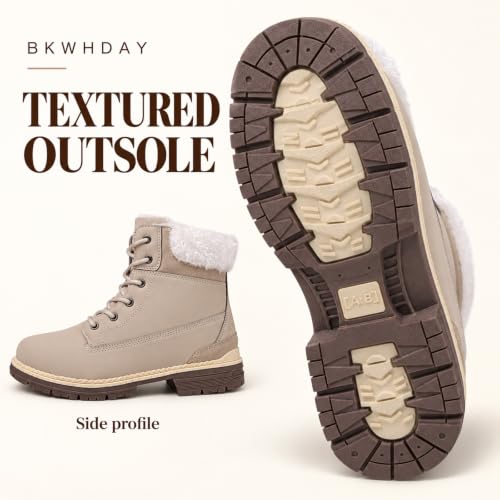 BKWHDAY Winter Boots for Women Snow Boot Waterproof Non Slip - image 5