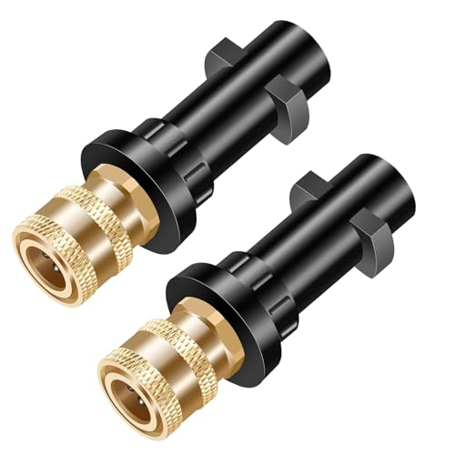 Lot de 2 adaptateurs de pistolet pour nettoyeur haute pression avec prise rapide 1/4