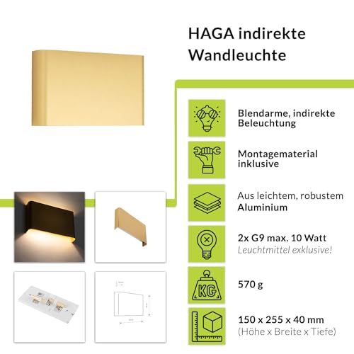 Aplique interior moderno dorada para pasillo y salón con diseño angular plano 2