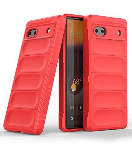 Amazon Brand - Solimo Mobile Cover for Google Pixel 6a (Silicone_Red)