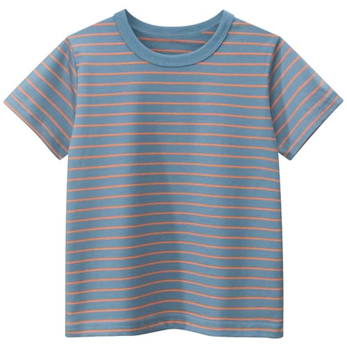 Image of AIWUHE Toddler T Shirts Cotton Summer Tshirts Boys Girls Short Sleeve Tee Tops Casual Graphic Clothes Crew Neck Shirts 2-6Y