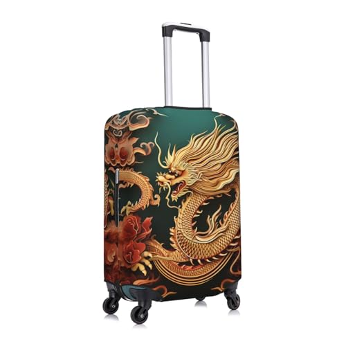 Travel Luggage Cover Fashion Suitcase Protector Dragon Background Spandex Baggage Covers Washable Suitcase Covers Anti-Scratch Luggage Cover Protectors Fits 18-32 Inch Suitcases Large2