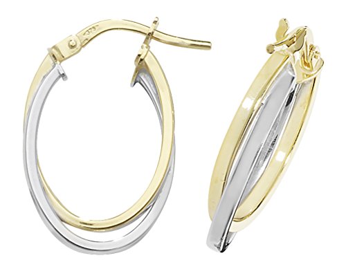 Boucles d'oreilles or 375/1000 femme 21mm style intemporel WJS143419KY