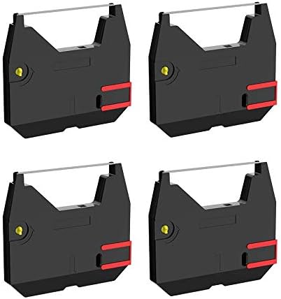 Bigger Replacement for Brother 1030 1230 Correctable Ribbon Used with Brother GX6750, SX4000, ML100, AX10, All AX, GX, ML, SX, WPT, ZX Series and Models, 4 Pack, Black