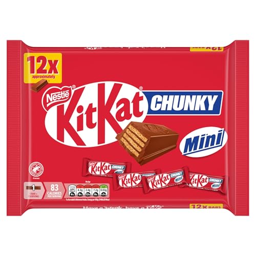 KitKat Chunky Mini Milk Chocolate Bars Multipack Wafer Biscuit 12 Pack (194g)