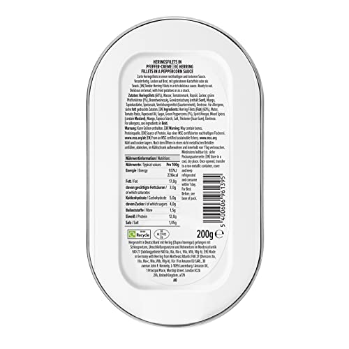 by Amazon MSC Heringsfilets in Pfeffer-Crème, 200g (1er-Pack)